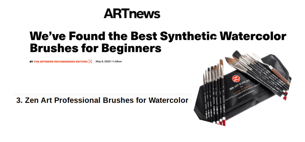 Black Tulip on ARTnews Magazine's Best Synthetic Watercolor Brushes