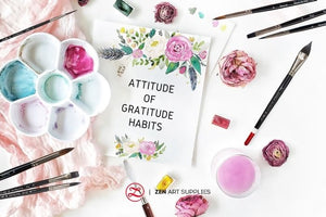 5 Daily Attitude of Gratitude Zen Painting Ideas