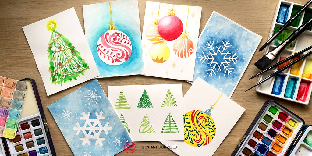 Mini Cards for a Countdown to Christmas - The Painted Pen