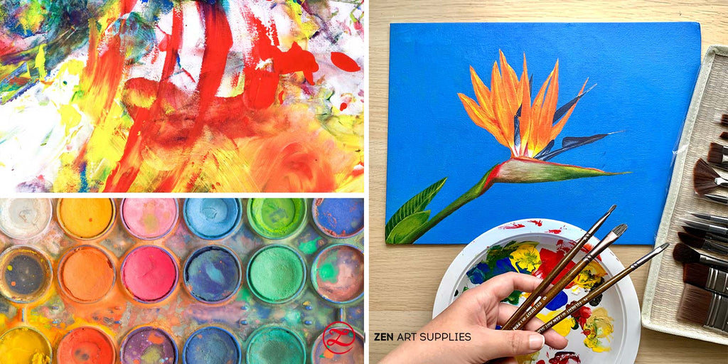 Idiy Tempera Paint Sticks (12 pc Vibrant Colors)-For Classroom