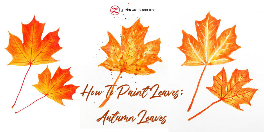 Watercolor Fall Leaves - How To Paint Autumn Leaves
