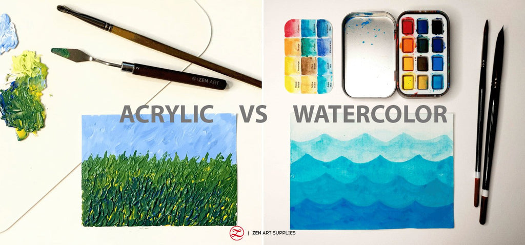 Acrylic vs Watercolor - The Key Differences
