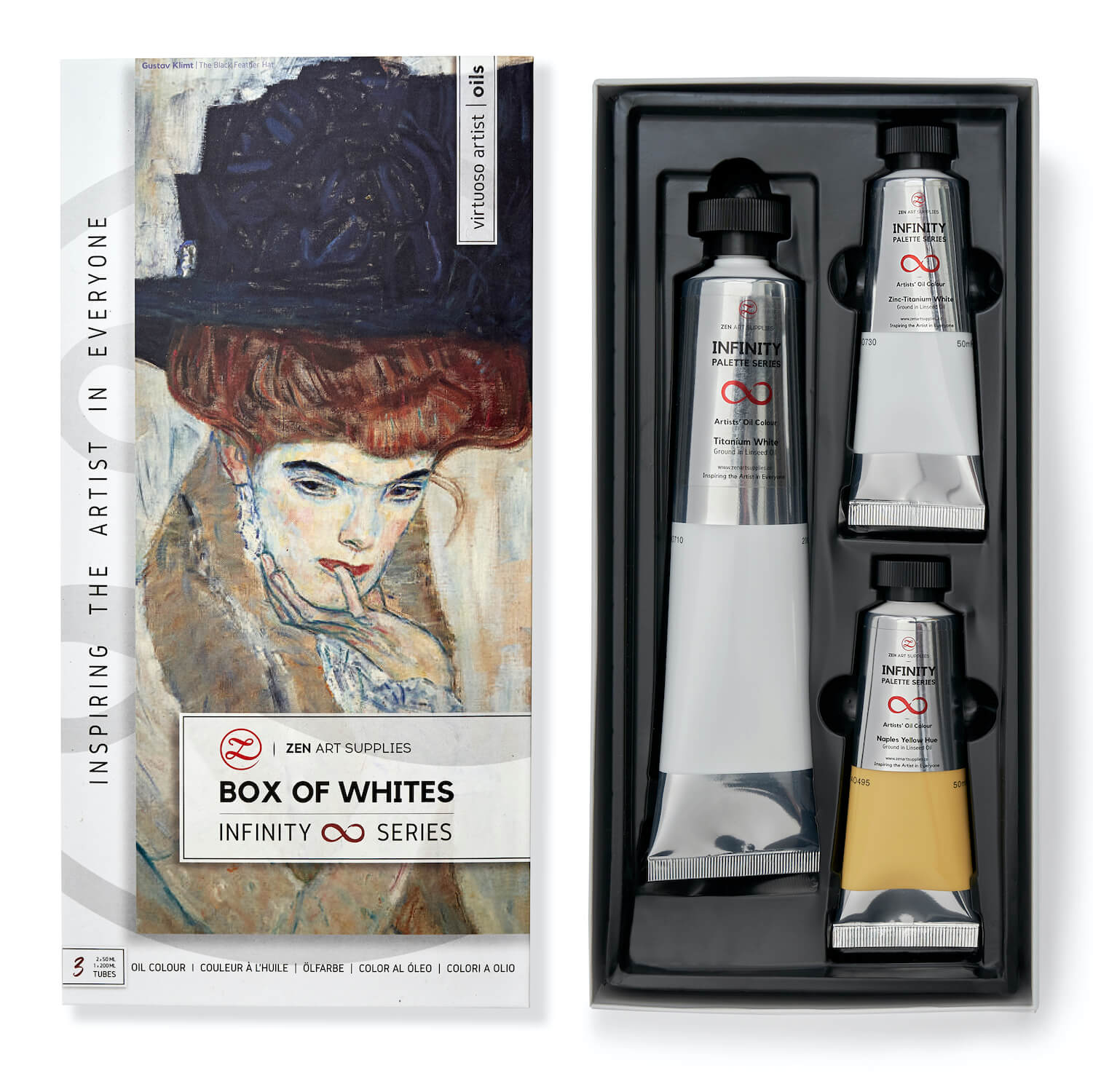 ZenART Oil Paints for Artists - 8 x Large 50ml Tubes - Impressionist  Palette of Eco-Friendly, Non-Toxic, Lightfast Paint with Exceptional  Pigment Load