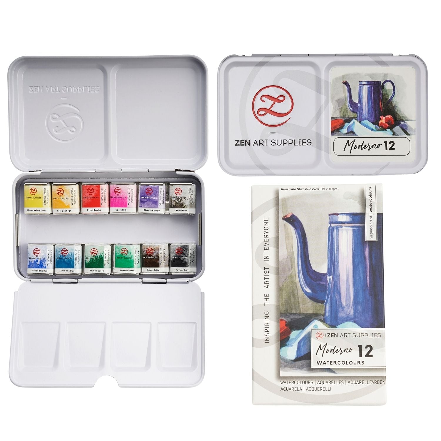 Travel Watercolor Paint Set 12 Vibrant Colors – ZenARTSupplies –  ZenARTSupplies