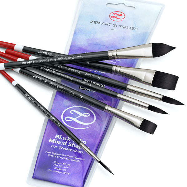 14pcs Professional Watercolor Brush Set for Artists – ZenARTSupplies –  ZenARTSupplies
